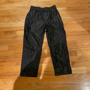 Silence & Noise Black Faux Leather Pants